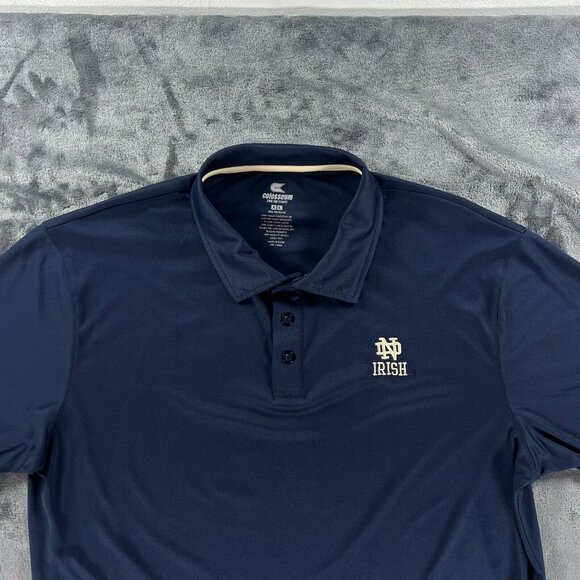 Colosseum Polo Shirt Men XL University of Notre Dame Fighting Irish Football - Picture 4 of 8